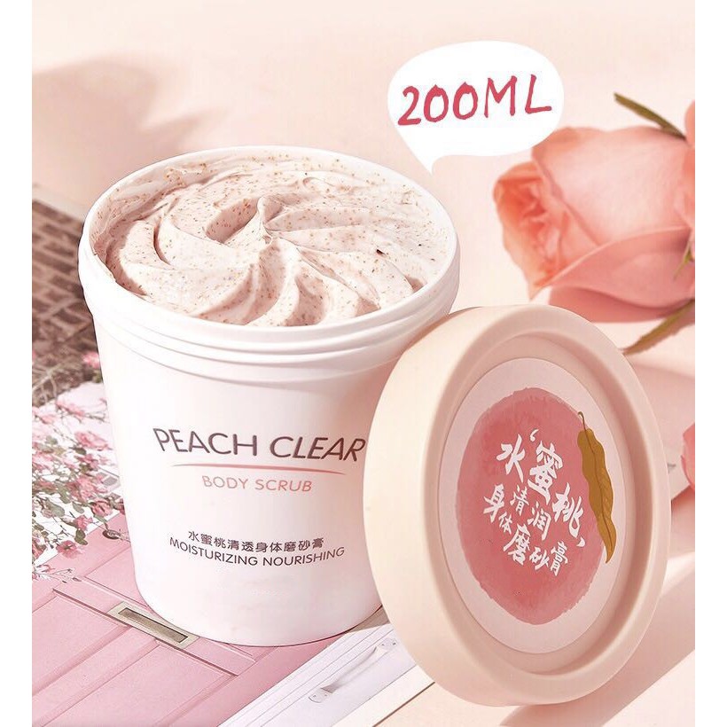 Kem Tẩy Tế Bào Chết Hanboli Peach Clear 200ml Dưỡng Ẩm Làm Mịn Làm Trắng Da Chiết Xuất Thực Vật Tự Nhiên 100% | WebRaoVat - webraovat.net.vn