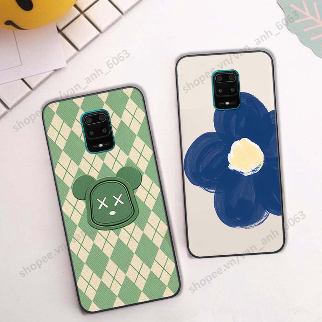 Ốp lưng Xiaomi Redmi Note 8 / Note 8 Pro in hình hoa, gấu rich bear nghệ thuật, thời trang