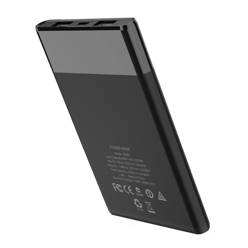 (CHÍNH HÃNG - CHẤT) SẠC DỰ PHÒNG HOCO B35D / 5000MAH / 2 CỔNG