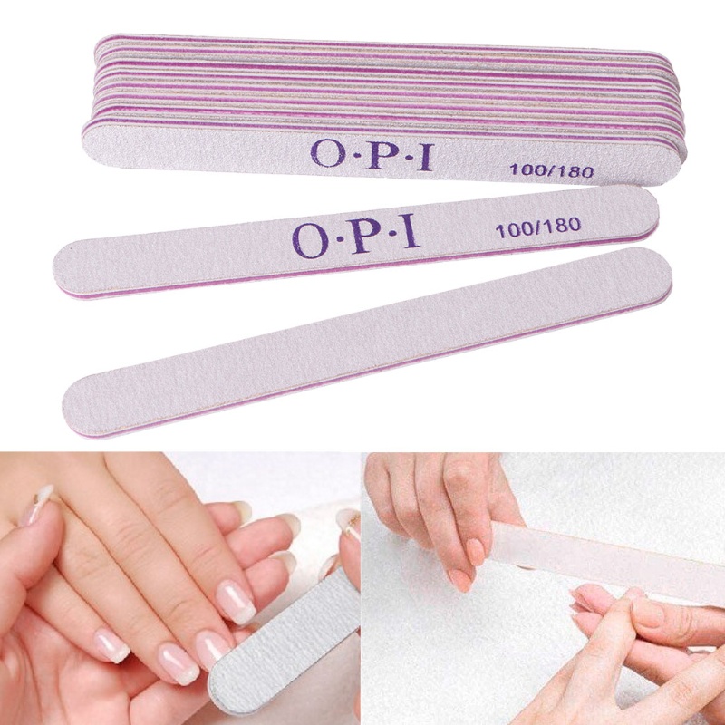 [Hàng mới về] Đồ dũa móng tay bằng emery hai mặt làm đẹp chuyên nghiệp 100-180 grit