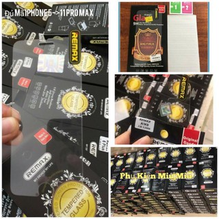 Kính cường lực Remax 9H siêu mỏng 0,1mm dành cho IPhone 5 đến 11 Pro Max trong suốt