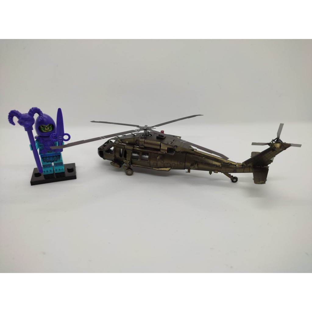 Đồ Chơi Lắp Ráp Mô Hình 3D Bằng Kim Loại Trực Thăng Black Hawk UH-60