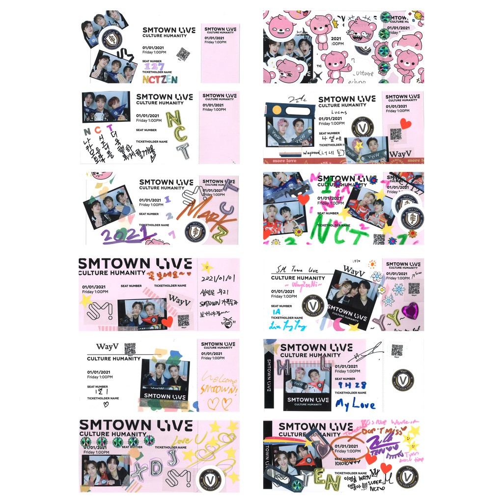 Set 24 ticket NCT SMTOWN LIVE Culture Humanity 01/01/21 | BigBuy360 - bigbuy360.vn