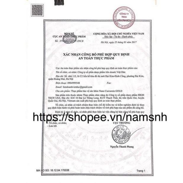 Nano Curcumin Gold  Giúp làm giảm các triệu chứng viêm đau dạ dày, tá tràng