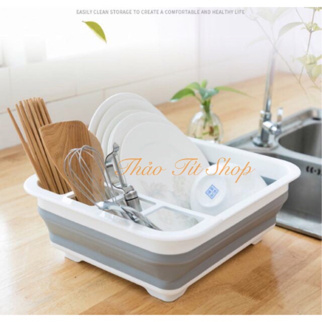 Rổ Úp Bát Silicon Gấp Gọn