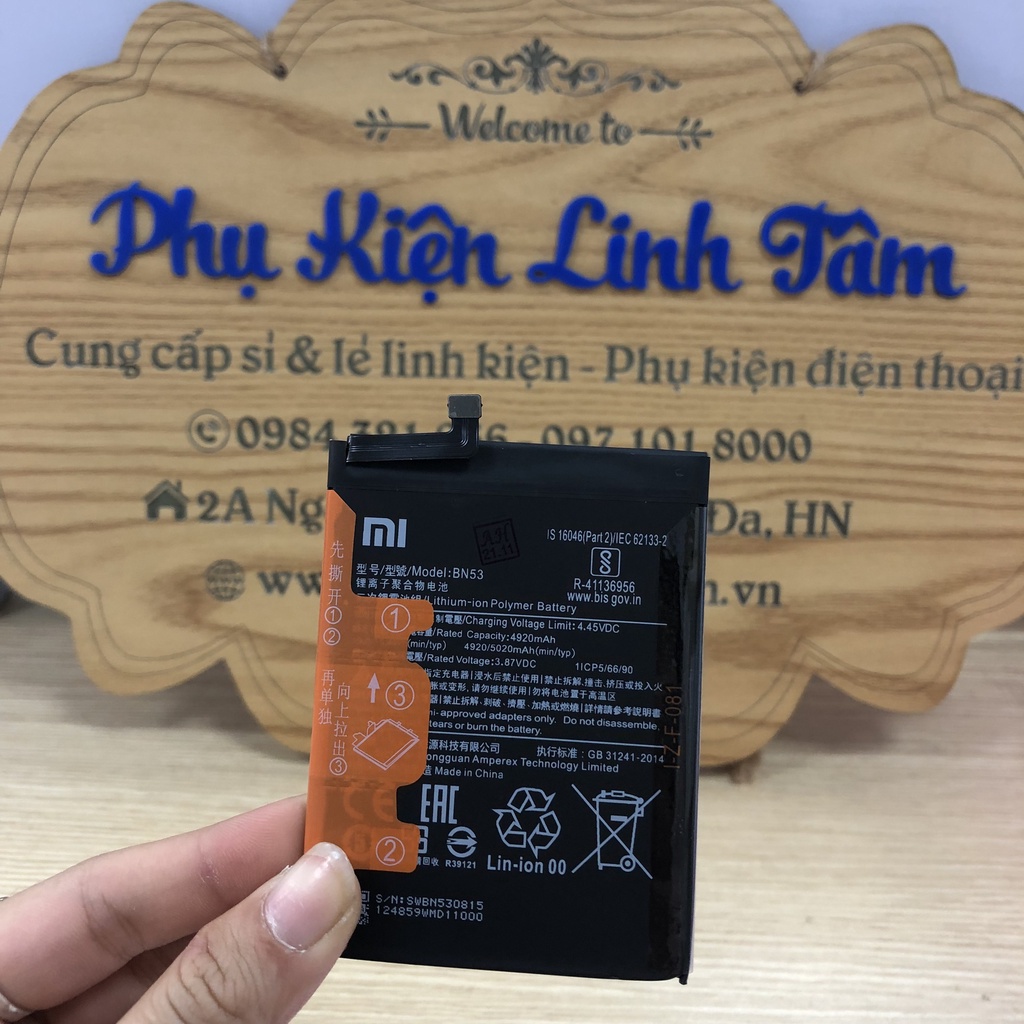 Pin zin Xiaomi Redmi Note 9 Pro BN53