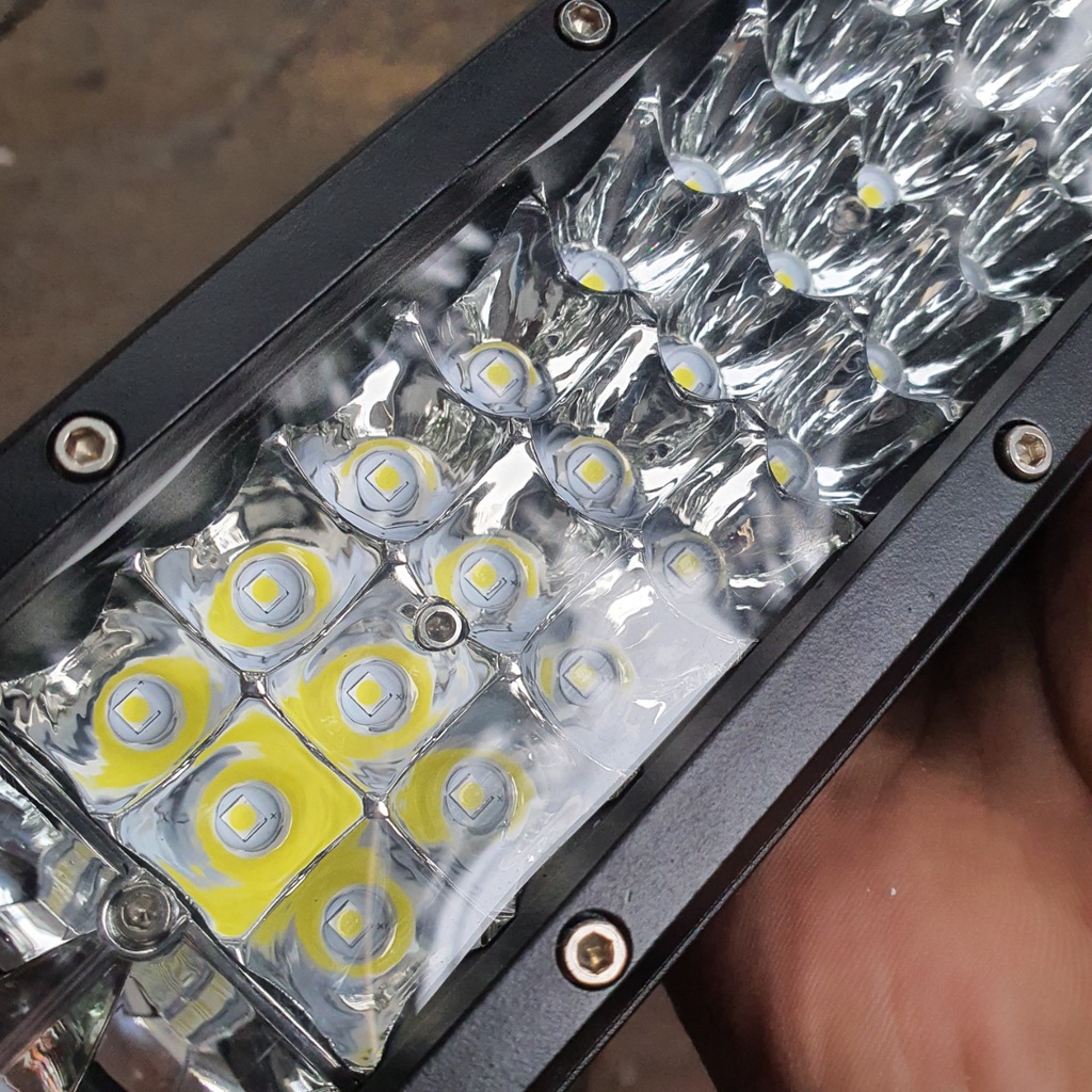 Đèn trợ sáng xe tải, xe khách, bán tải, container, Led bar 50cm, 66cm, 80cm, 3 hàng Led siêu sáng