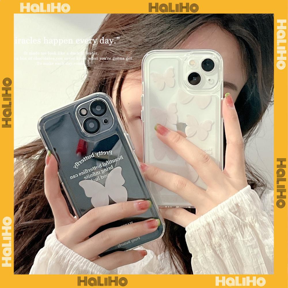iPhone Case Silicone Soft Case Shockproof Camera Full Coverage Protection Plating Button Cute Butterfly Compatible For iPhone 11 iPhone 13 Pro Max iPhone 12 Pro Max iPhone 7 Plus
