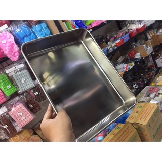Khuôn chữ nhật cách thủy inox 30 cm x 23.5 cm x 6 cm