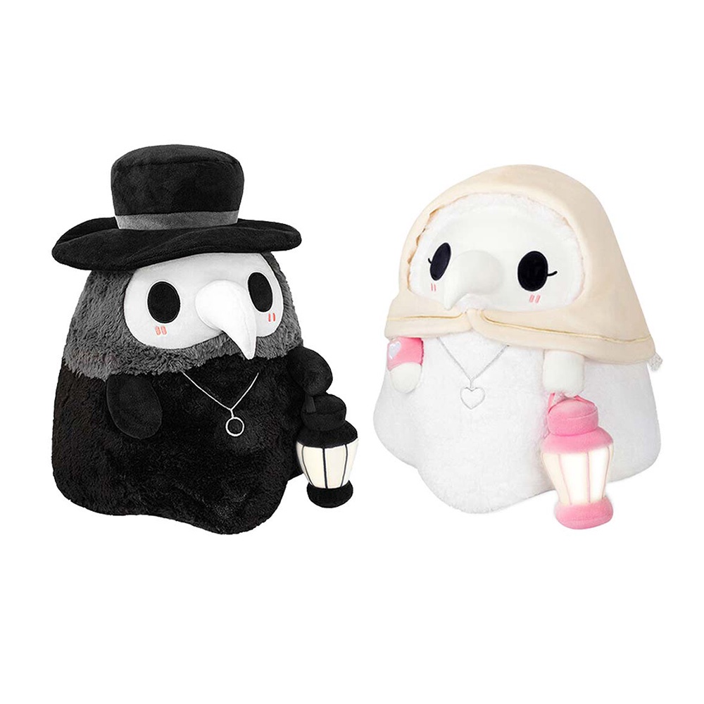 Luminous Couple Cartoon Animal Plague Doctor Beak Stuffed Plush Toy Valentine'S Day Beak Doctor Party Prom Props Plush Toy Gifts