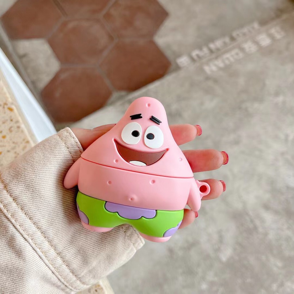Vỏ Bảo Vệ Hộp Sạc Tai Nghe Airpods 1 / 2 / Pro Hình Spongebob Xinh Xắn | BigBuy360 - bigbuy360.vn