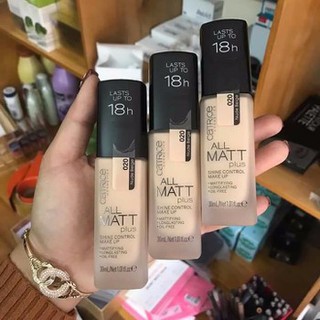 Kem nền kiềm dầu catrice all matt plus 18h mỏng mịn