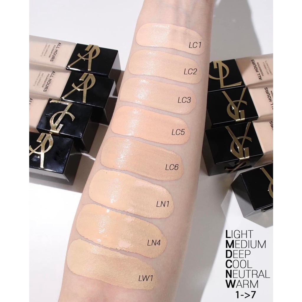 NEW 2022 - Kem Nền YSL All Hours Foundation Renovation LC2 Fullsize Fullbox
