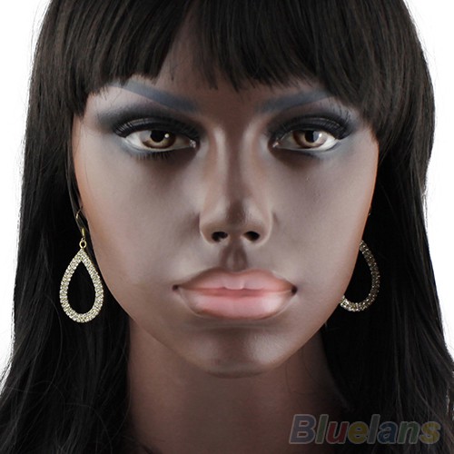 Bông Tai Hình Giọt Nước Đính Đá Thoải Mái Thời Trang Dự Tiệc