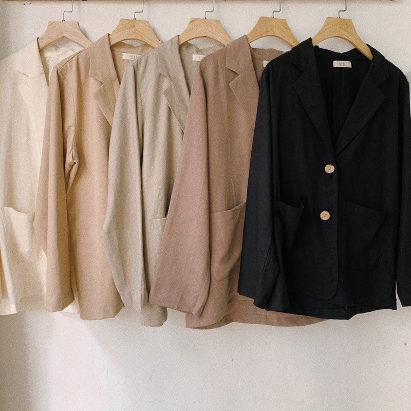 Áo Khoác Vest Chất Linen Thanh Lịch