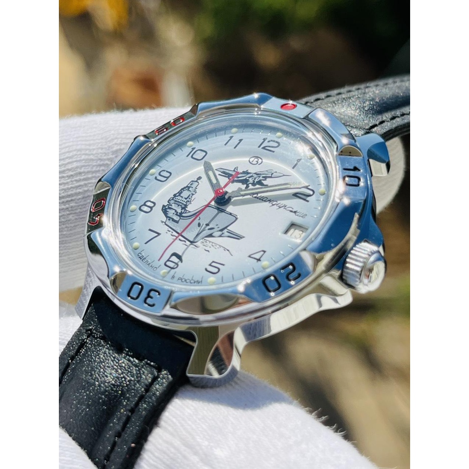 Đồng hồ Nga Vostok Komandirskie 811982. Đồng hồ nam Vostok máy cơ lên giây, size mặt 39, size dây 18, chống nước 3 atm