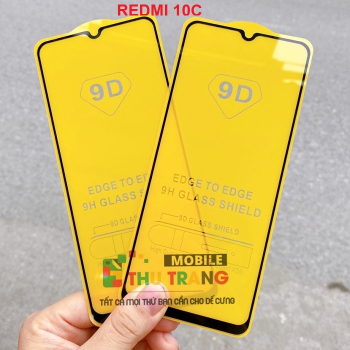 Combo Xiaomi Redmi 10 Redmi 10C 12C 13C Poco C40 C65 kính cường lực full màn hình + dán bảo vệ camera chống sước