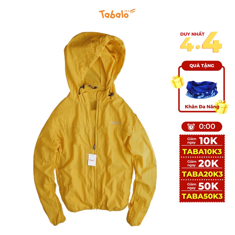 Áo Khoác 1 Lớp Tabalo Light Jacket, Áo Khoác Gió Nhẹ Nam Nữ Chống Nước, Nhanh Khô, Chạy Bộ Cực Tiện Lợi