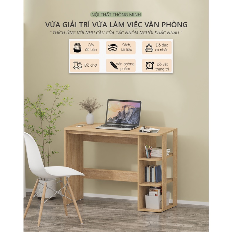Bàn học, máy tính kèm ngăn dưới để đồ - gp73