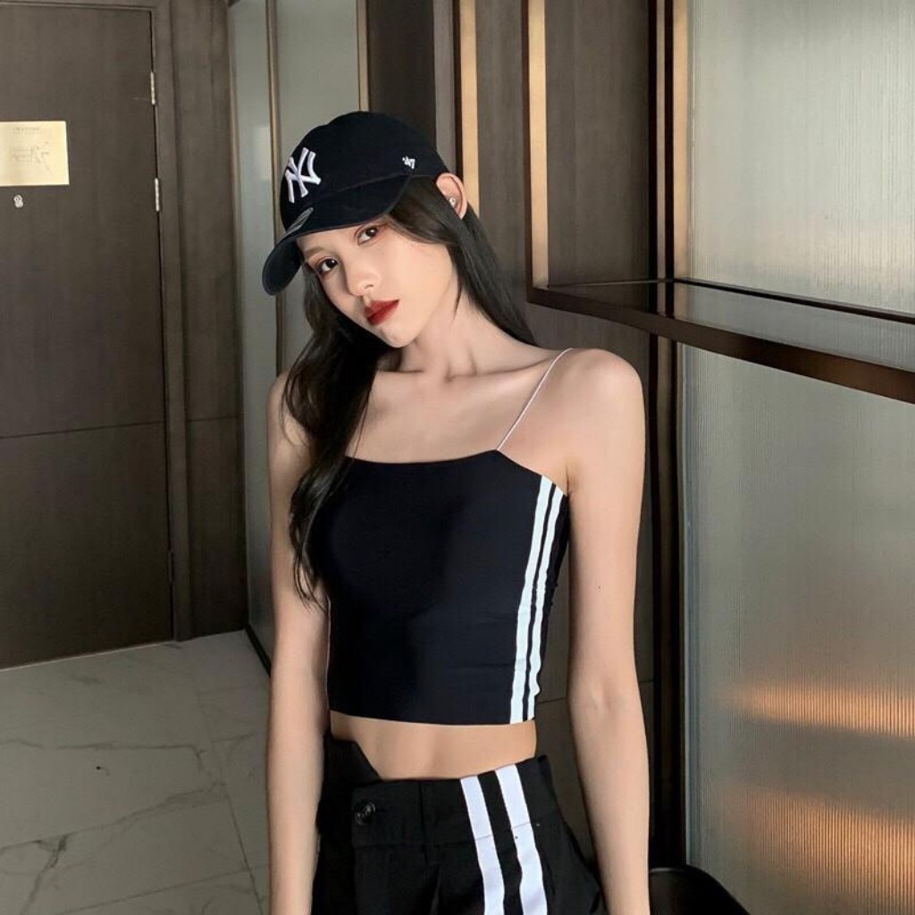 [Mã WANO10 giảm 15k đơn 50k] Áo Bra Đúc Su Kẻ Sọc 2 Dây Gợi Cảm Dễ Dàng Phối Đồ | BigBuy360 - bigbuy360.vn