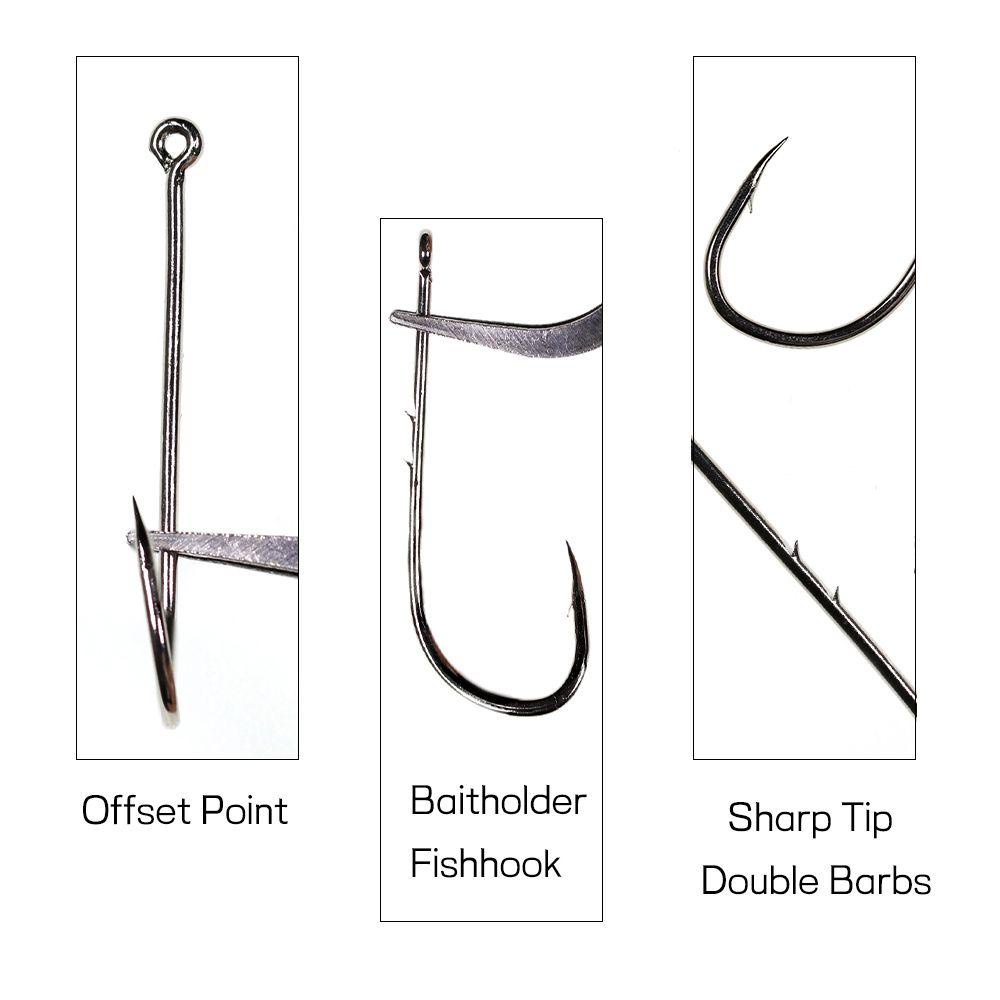 Hộp 50 Lưỡi Câu Cá Bằng Thép Carbon Chống Rỉ Sét