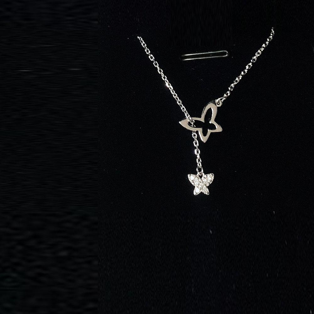 AROMA Dây Chuyền Mặt Hình Bướm Thời Trang Cho Nữ