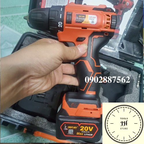 máy khoan sạc pin 16V CENTURY không chổi than máy cực mạnh