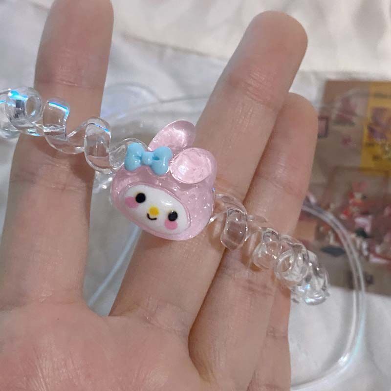 Dây cột tóc lò xo xoắn Sanrio dễ thương