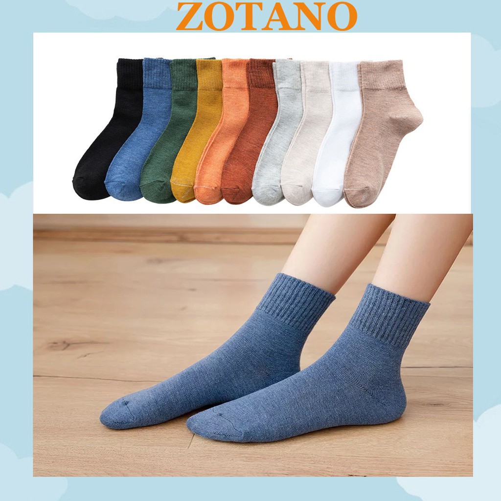 Tất cổ cao Zotano vớ dài nhiều màu dày dặn vintage cực đẹp TN68