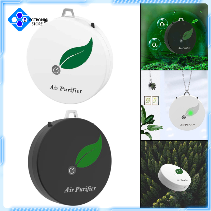 [Electronic store]Portable Wearable Necklace Air Purifier Negative Ion Generator