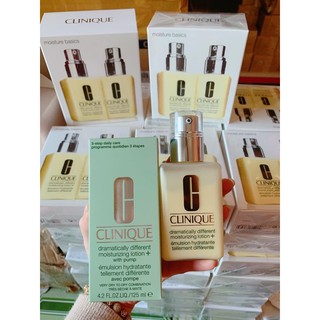 Kem dưỡng ẩm Clinique Dramatically Different Mosturizing Lotion/Gel/Jelly/Tinh chất Nhân Sâm/Tinh chất rau má 125ml