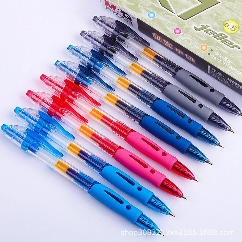 0.5mm simple color gel pen student creative simple signature pen office stationery gel pen