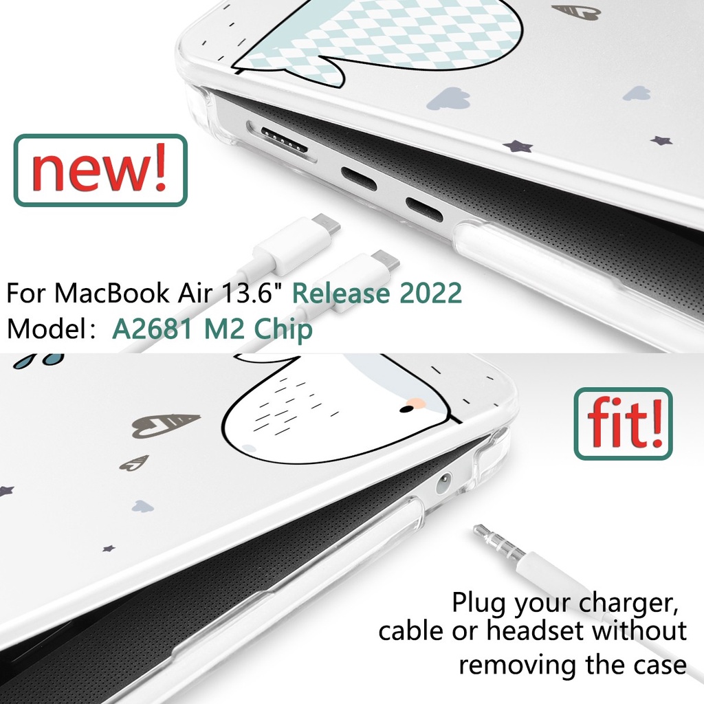 Ốp BATIANDA thích hợp cho 2022 MacBook Pro Air M2 M1 A2681 A2338 A2337 Air11 12 13 A2179 A1932 A1466 Pro 13/14/15/16 M1