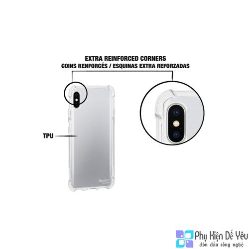 Ốp lưng trong Energizer HC chống sốc 1.2m cho iPhone X - ENCMA12IP8TR