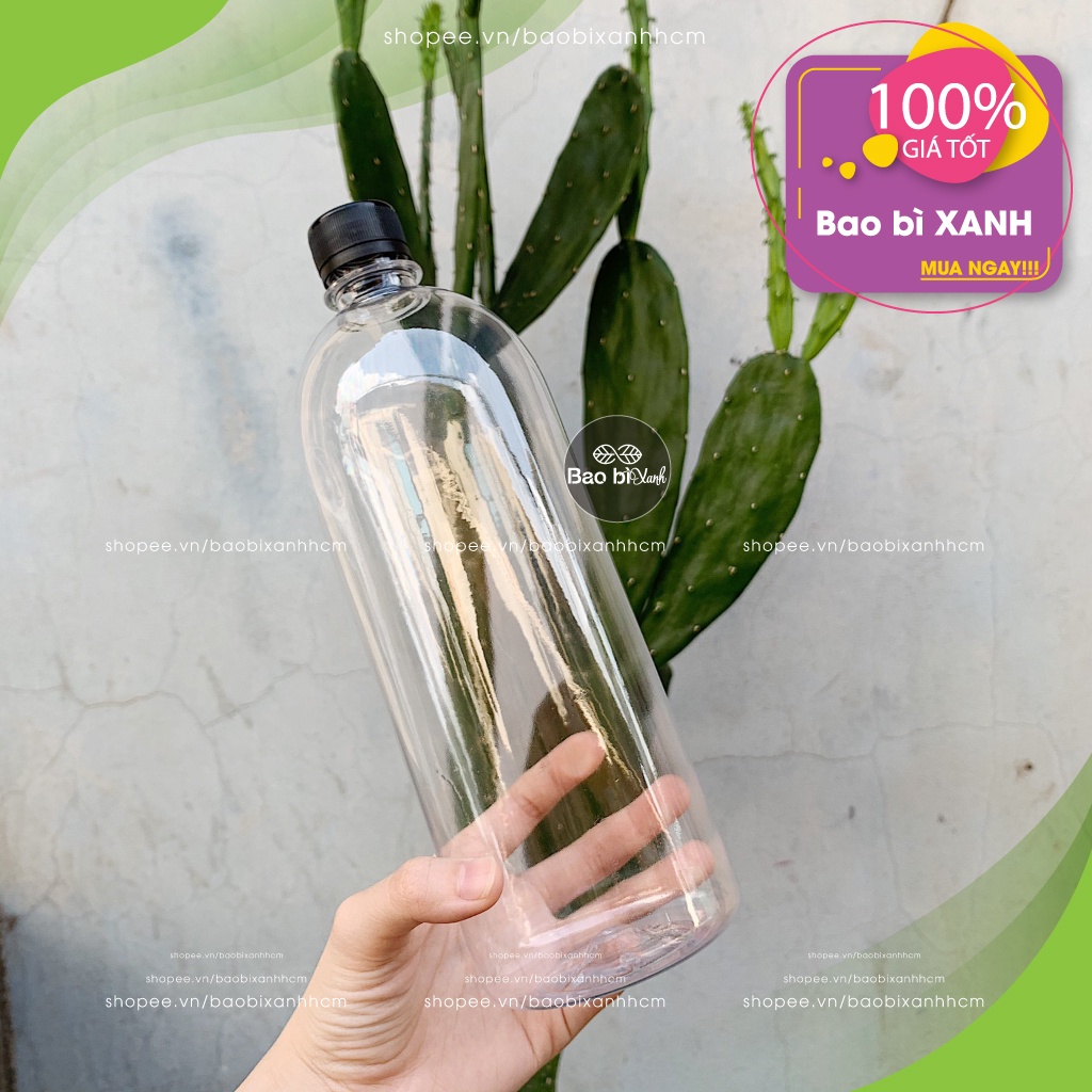 Chai nhựa 1 lít (10 chai) - CHAI ĐỰNG MẬT ONG 1000ML GIÁ SỈ HCM