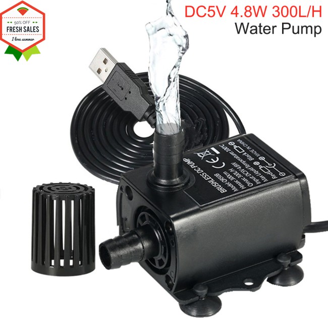 Máy Bơm Không Chổi Than Dc5v 4.8w Cho Đài Phun Nước