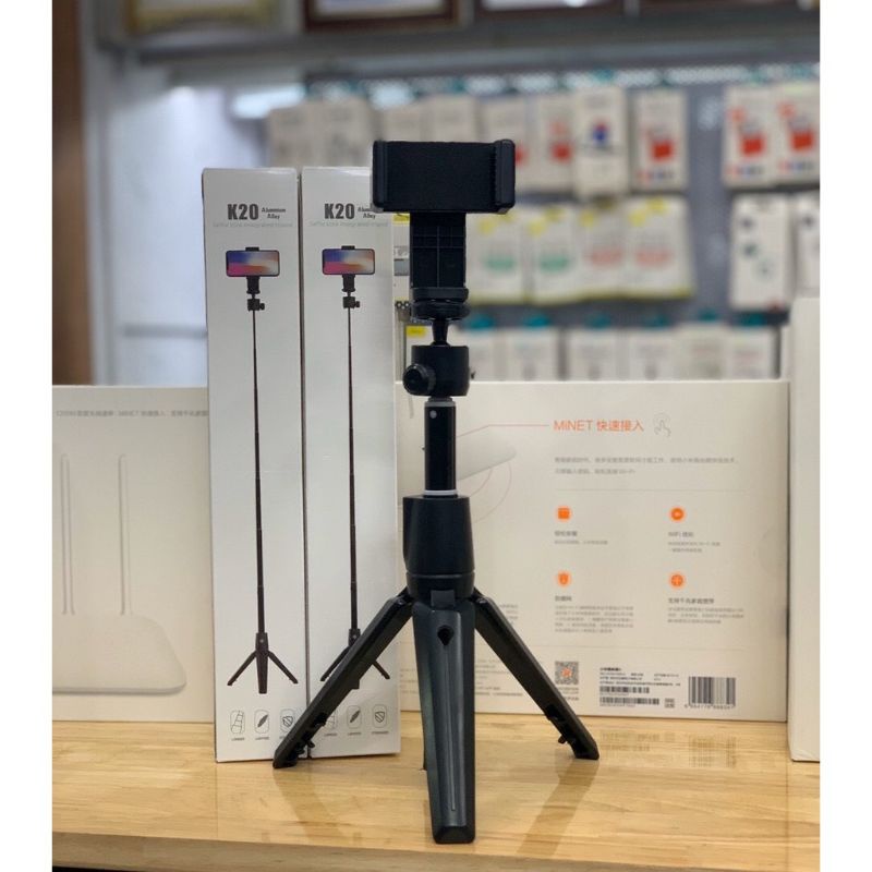 Gậy Selfie Bluetooth K20 tích hợp tripod cho máy ảnh K20 thông minh