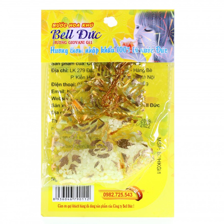 Túi thơm Bell Đức hương Giovani Gi1 (15g)