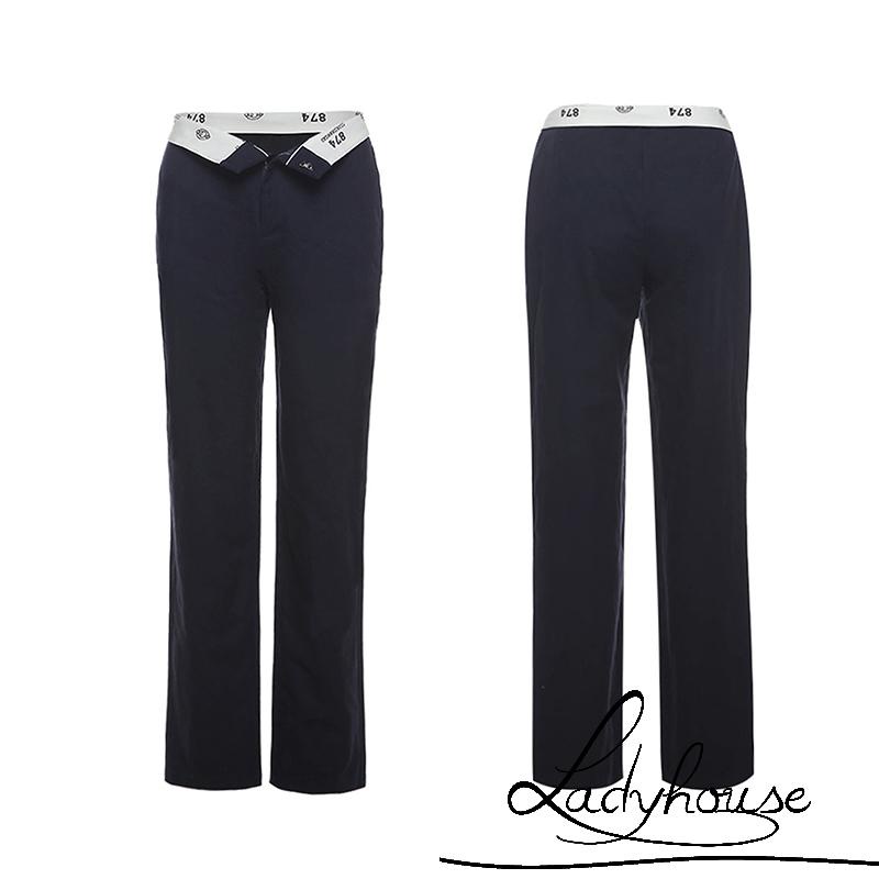 Quần Thể Thao Lưng Thấp In Họa Tiết Khối Màu Sắc Có Túi Cho Nữ