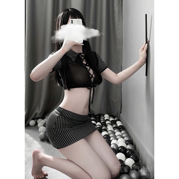 Cosplay Thư Kí Gợi Cảm - Váy Khoét Sau Lạ Mắt Quyến Rũ FM6965 - Đầm Hoá Trang Sexy