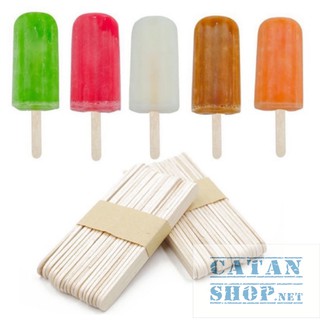 ❤️SET 50 QUE KEM GỖ❤️ , QUE GỖ LÀM KEM, LÀM ĐỒ HANMADE DÀI 11CM