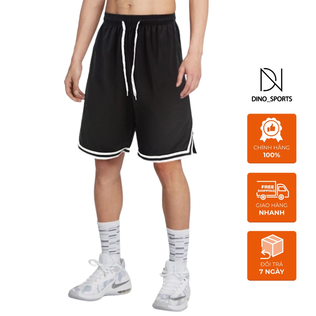 Quần đùi nam, quần short unisex DINO SPORTS vải poly co giãn, form rộng, tập thể thao hay mặc nhà