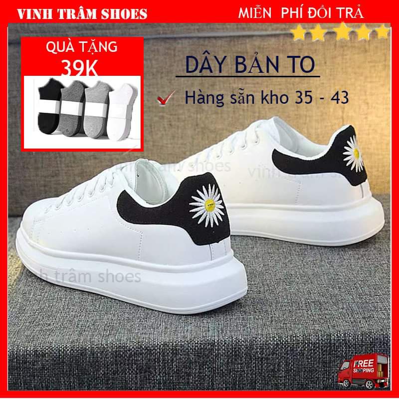 [ FREE SHIP ] Giày thể thao sneakers MC hoa cúc nam nữ - Hàng sẵn kho từ 35 -43 tặng kèm tất khử mùi |NGUYỄN TRÂM 93