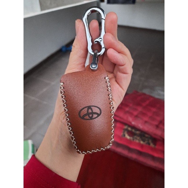 Combo Bọc cần số+ Tay phanh+ Bọc chìa khóa da thật xe Altis