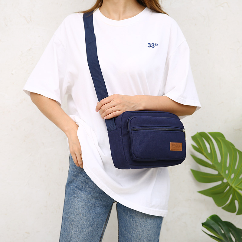 Middle-Aged Women's Bag Multi-Layer Cloth Bag Doing Business Collection Wallet Korean Casual Small Square Bag Mother Bag