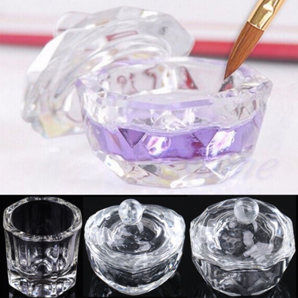 [Hàng mới về] Cốc đựng nước sơn móng tay bằng acrylic thời trang