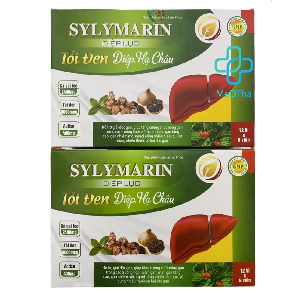 Sylymarin Diệp lục tỏi đen diệp hạ châu - Bổ gan, mát gan, giải độc, hạ men gan, tăng cường chức năng gan silymarin