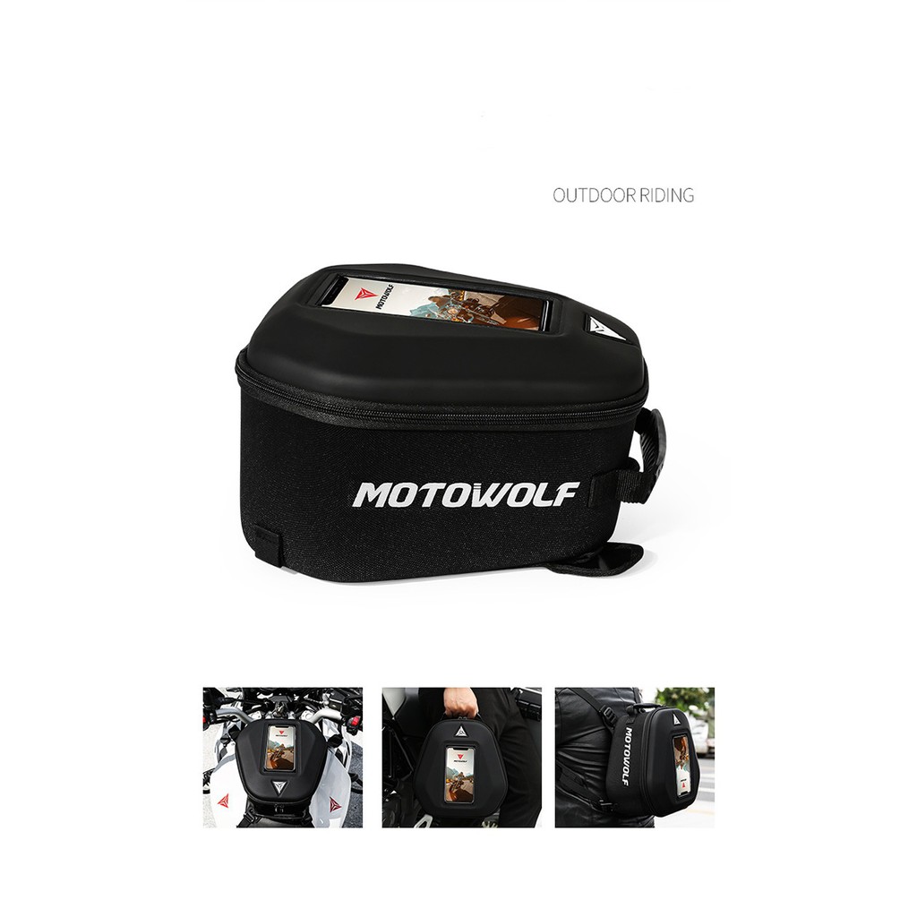 TÚI GẮN BÌNH XĂNG  MOTOWOLF MDL0702 ĐỰNG  ĐIỆN THOẠI CẢM ỨNG CHỐNG NƯỚC