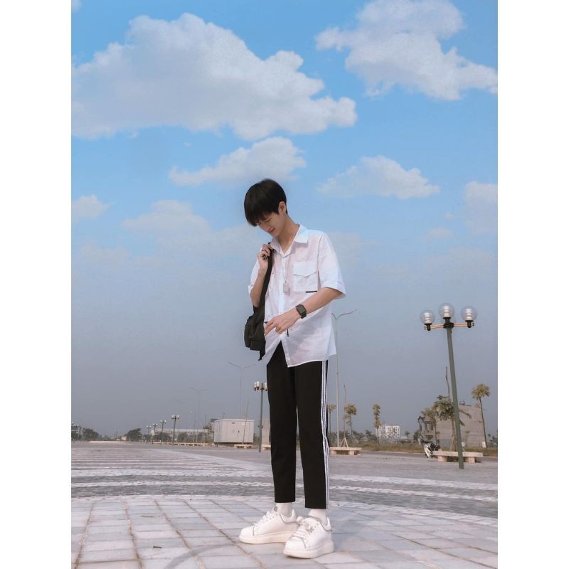 Quần jogger 3 sọc suông nam 40kg - 97kg | BigBuy360 - bigbuy360.vn