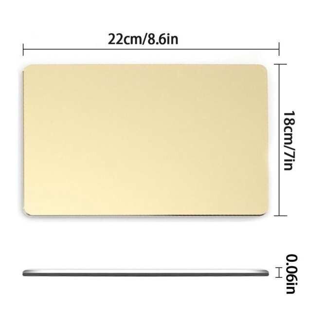 Lót Chuột Hợp Kim Nhôm Nguyên Khối Cao Cấp Mouse Pad kiêm Bàn di chuột bằng nhôm Aluminium Mouse Pad